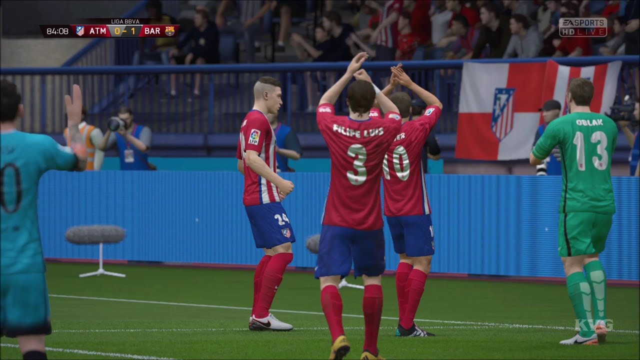 FIFA 16 - UEFA Champions League - Atlético Madrid vs FC Barcelona | Gameplay (HD) [1080p60FPS]