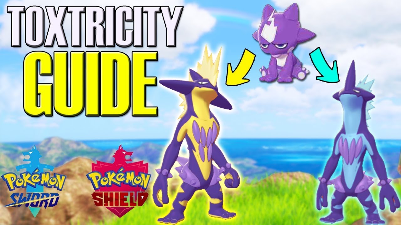Evolving SHINY TOXEL to SHINY TOXTRICITY in Pokemon Sword & Shield - All  Shiny Toxtricity Forms 