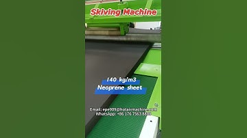 140kg/m³ Neoprene Foam Skiving Machine