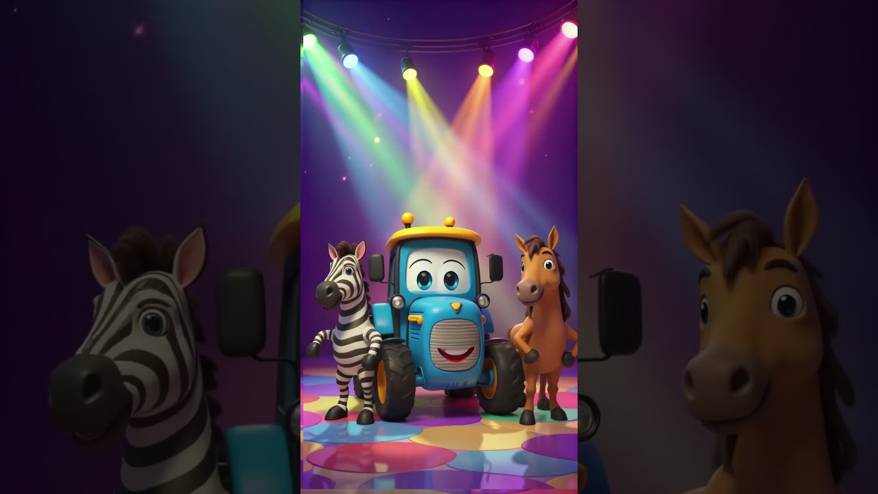Brain Break Dance for Kids 🚜 | Blue Tractor and Farm Animals Dancing | 