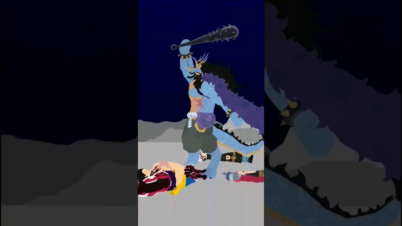 Resumindo a luta do Kaido Vs Luffy em Wano - (Stick Nodes Animation)