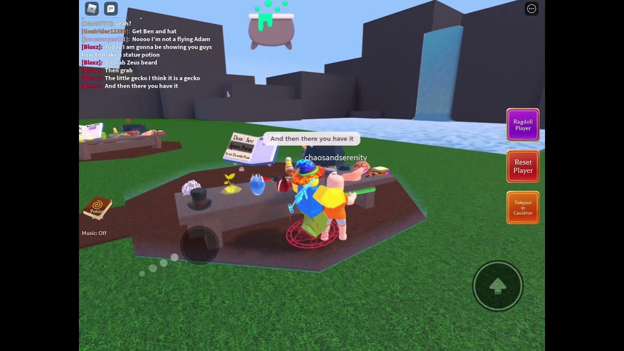 How to make a statue potion in wacky wizard YouTube