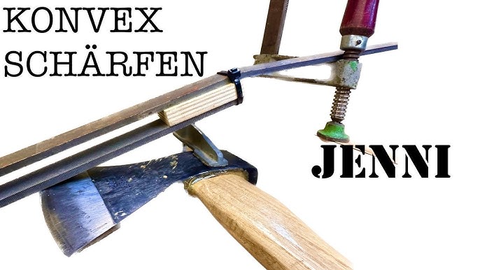 👉 Axe Sharpener made of two Fret Saw Clamps.👈 Easy, inexpensive