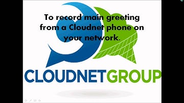 Easy Attendant and Recording Main Greetings