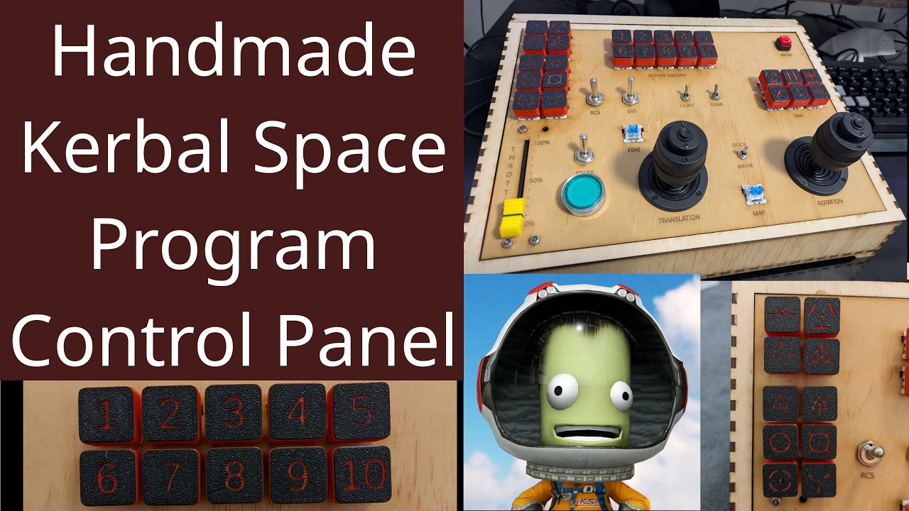 Handmade Kerbal Space Program controller - YouTube