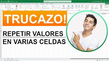 Como repetir los mismos valores en varias celdas en Excel 💎