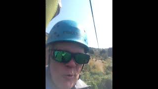 Steve ziplining
