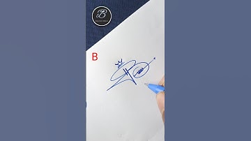 B letter Signature idea #howtosign #signaturestyle