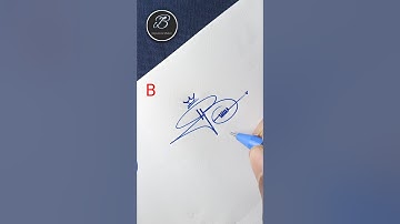 B letter Signature idea #howtosign #signaturestyle