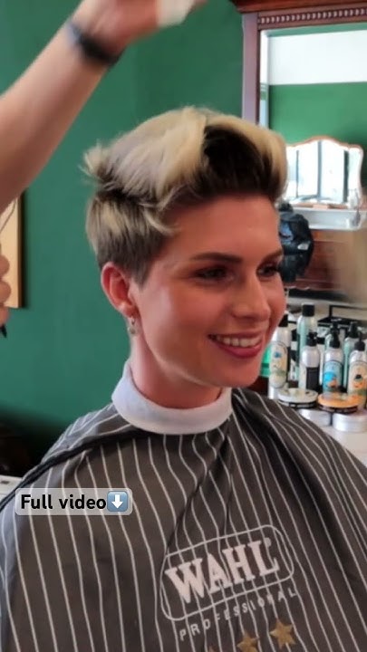  🤩😱 SUPER SHORT BUZZ CUT for a beautiful model WITH #clippers #shorts ...