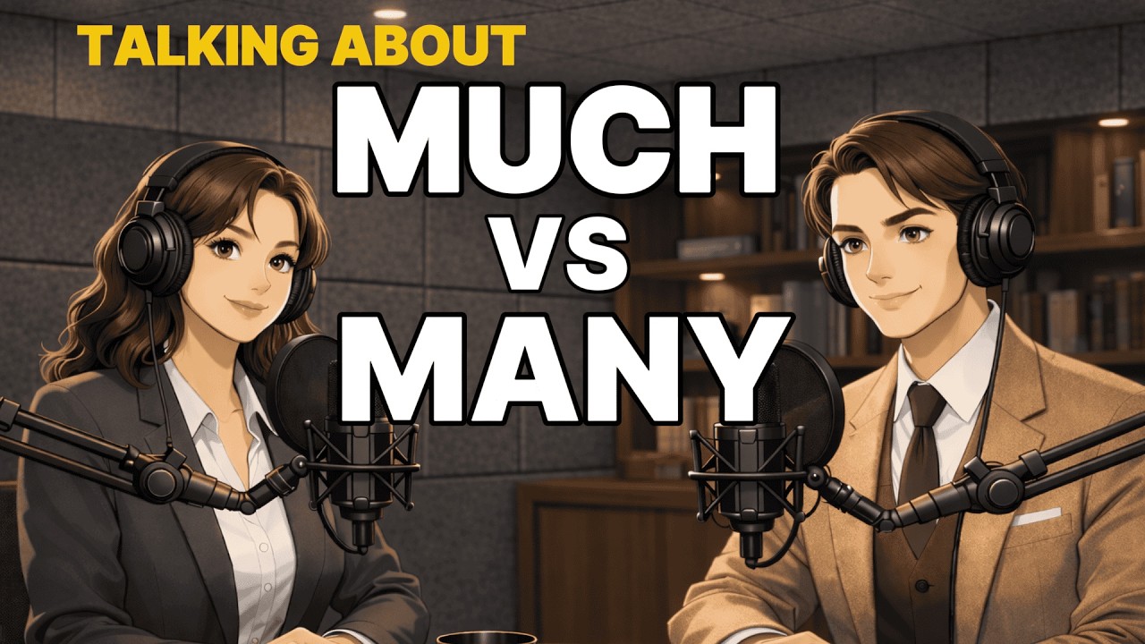 Much vs Many in English l  Easy English Conversation Practice for Beginner