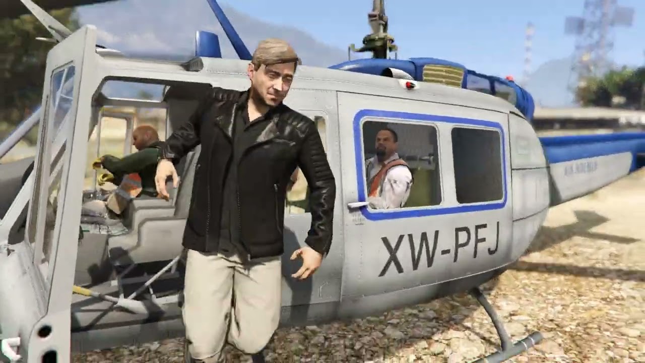 Duncan Aviation Job #8, UH-1H Huey I.T. Worker Repeater Tower Maintenance Run (GTA 5)