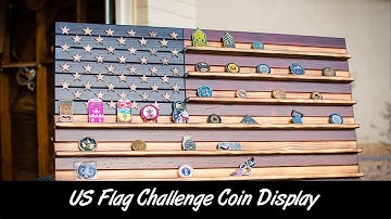 US Flag Challenge Coin Display
