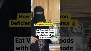 How to Improve Iron Deficiency while Pregnant ? #irondeficiency #pregnancy #vitamin #muslimah