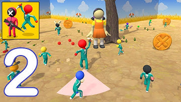 456 Smashers io: Squid Game - Android Gameplay Walkthrough Part 2 - All Levels 12-22