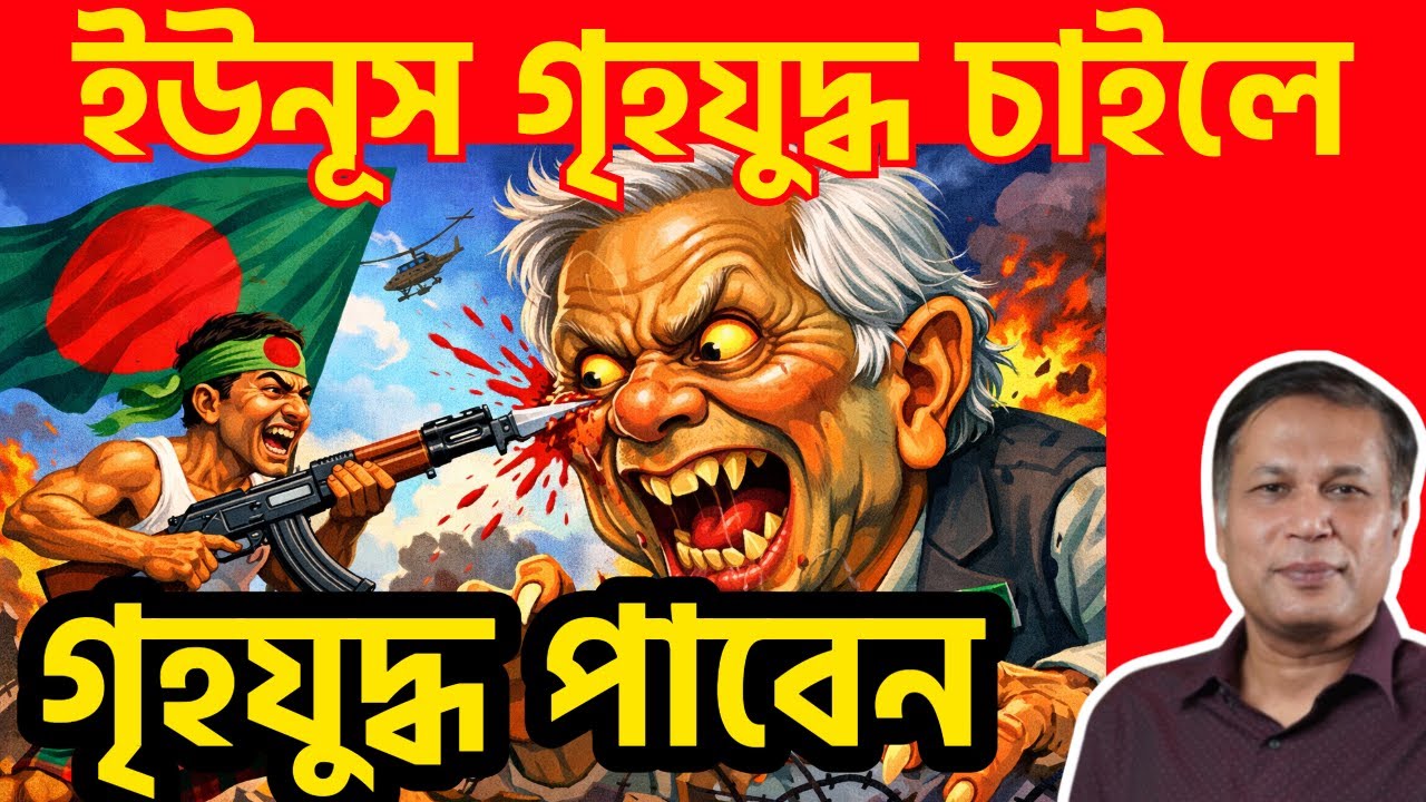 ইউনূসের জিঘাংসায় গৃহযুদ্ধের হাতছানি