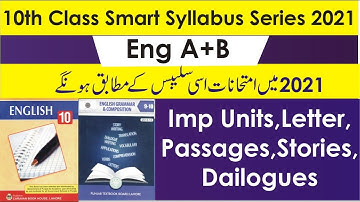 10th Class Smart Syllabus Series 2020-2021 | 10 class Eng A+B Smart Syllabus 2021 | Top Trendy