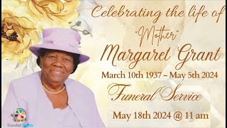 Funeral Service for Mother Margaret Grant