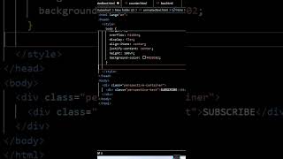 Animated text in HTML CSS#shorts