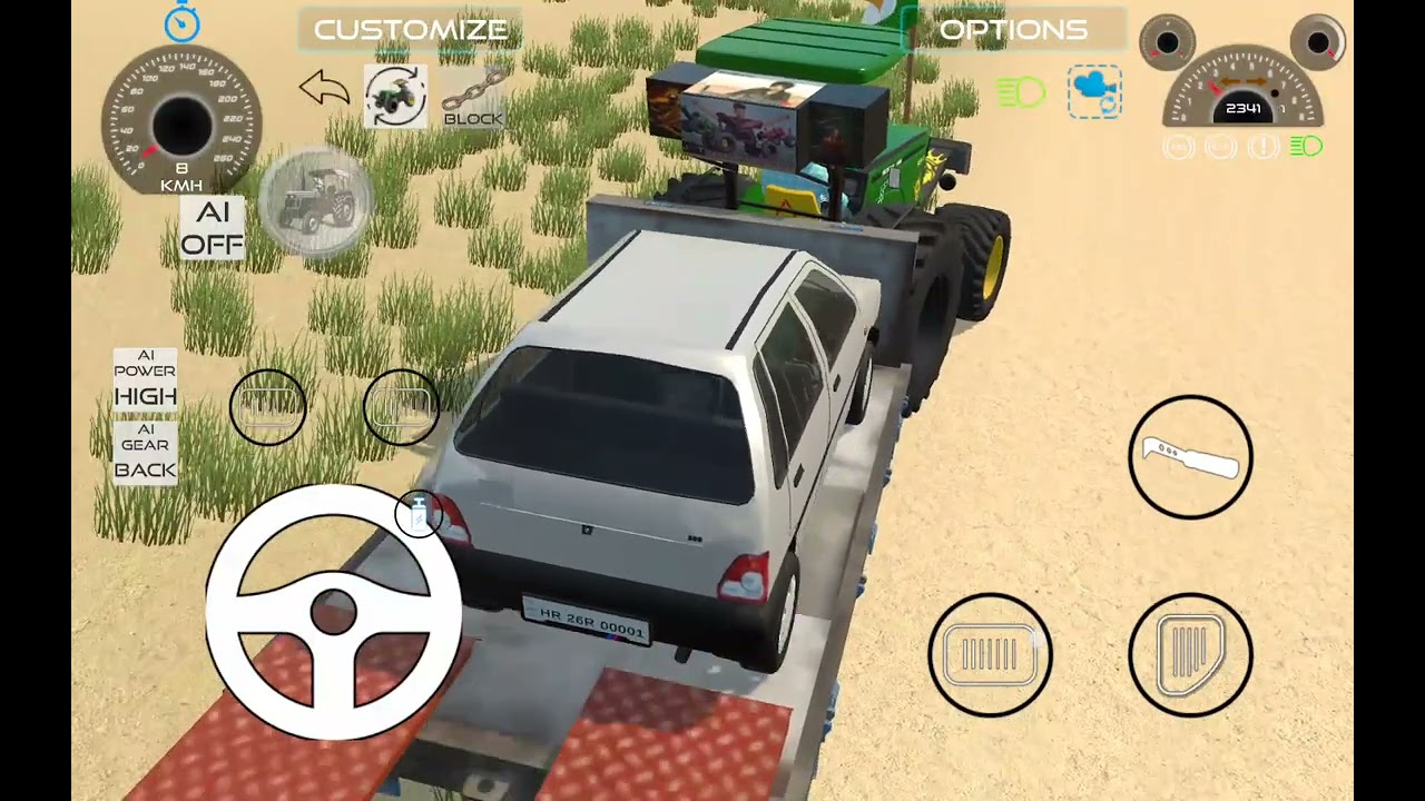 Tractor Trailla Loading Tochan King 