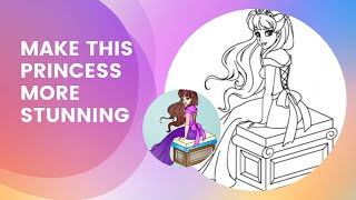 Princess Coloring Game - Amazing Popular Princess - For Kids screenshot 3