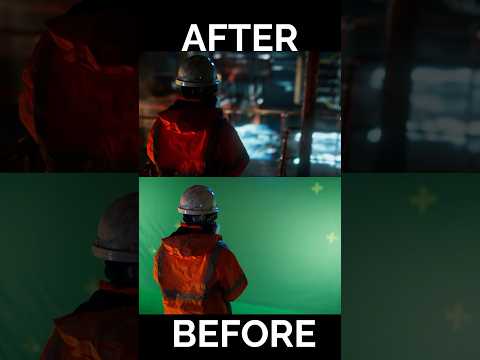 Blender greenscreen before and after. #vfx, on a budget! #blender #nuke #compositing