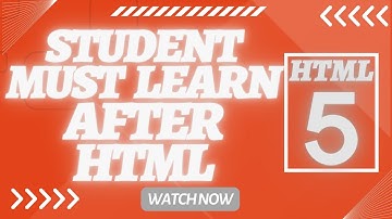 Student should know after html learn html, css, javascript in Urdu/hindi | web coding with bilal
