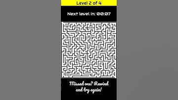 Can You Solve 4 HARD Maze Puzzles in 2 Minutes? 🧩🧠