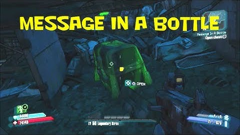 Borderlands 2 The Rustyards Message in a bottle Treasure Location