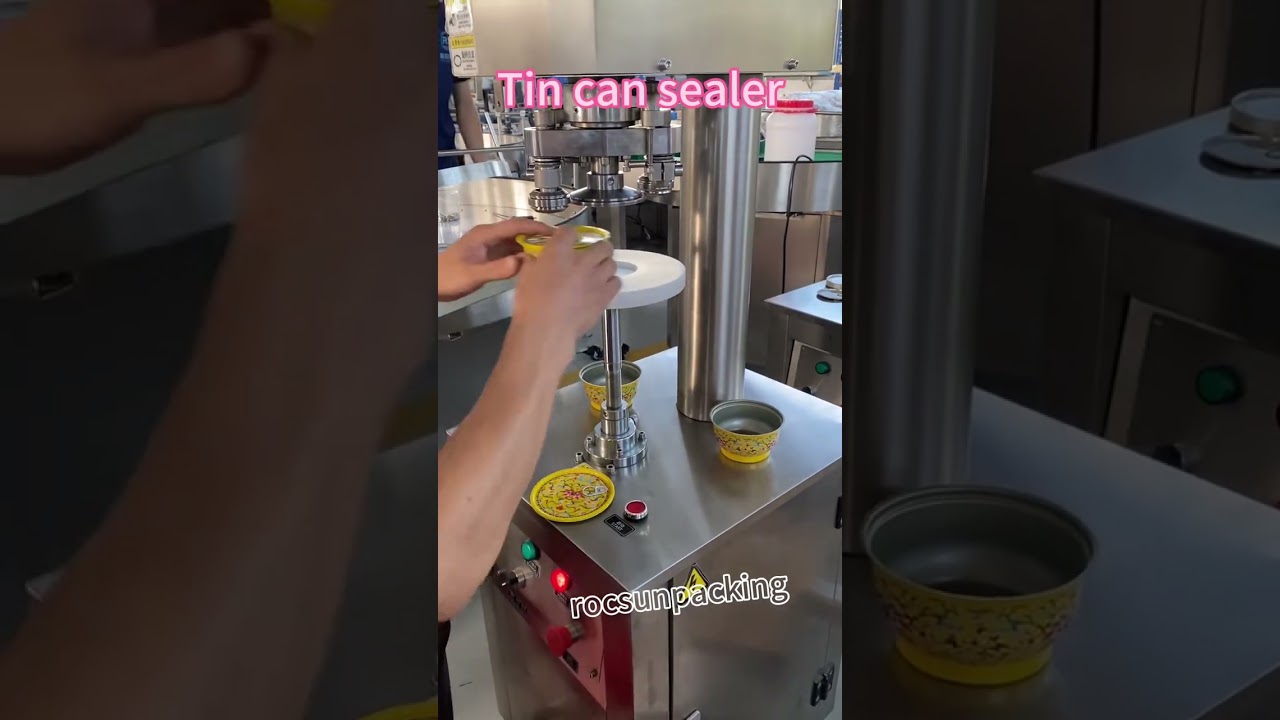 Golden bowl sealing machine. 