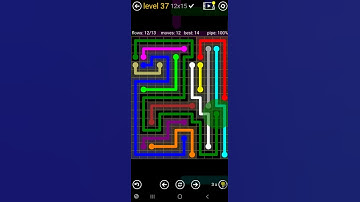 How To Solve Flow Free Jumbo Rectangle 2 Pack Level 37 12x15 Board Walk Through Solution Walkthrough