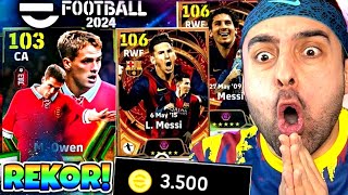 OYUN BUGA GİRDİ 103 OWEN ÇIKTI 😱 106 MESSİ 2 TANE DAHA ! EFOOTBALL 2024 TOP AÇILIMI !