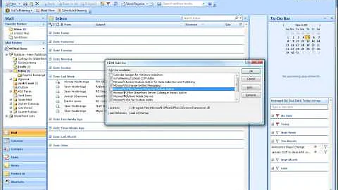 How to disable unnecessary Add-Ins in Outlook 2007