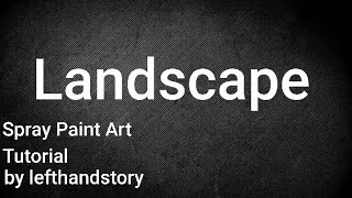 「 Tutorial Spray 3 in 1 」 Simple Cool Paintings 「 Spray Paint Art 」by LeftHandStory YouTube