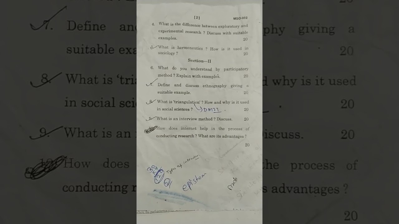 MSO002 questions paper