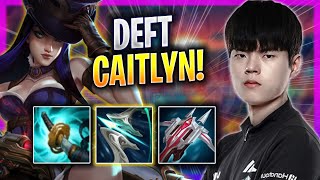 DEFT DOMINATING WITH CAITLYN! - DK Deft Plays Caitlyn ADC vs Draven! | Bootcamp 2023