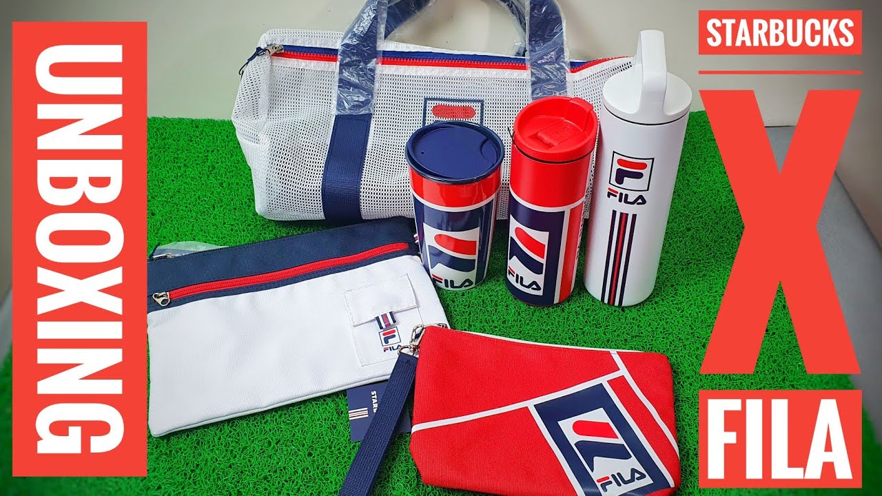 STARBUCKS + FILA I UNBOXING TIME I MERCH COLLABORATION