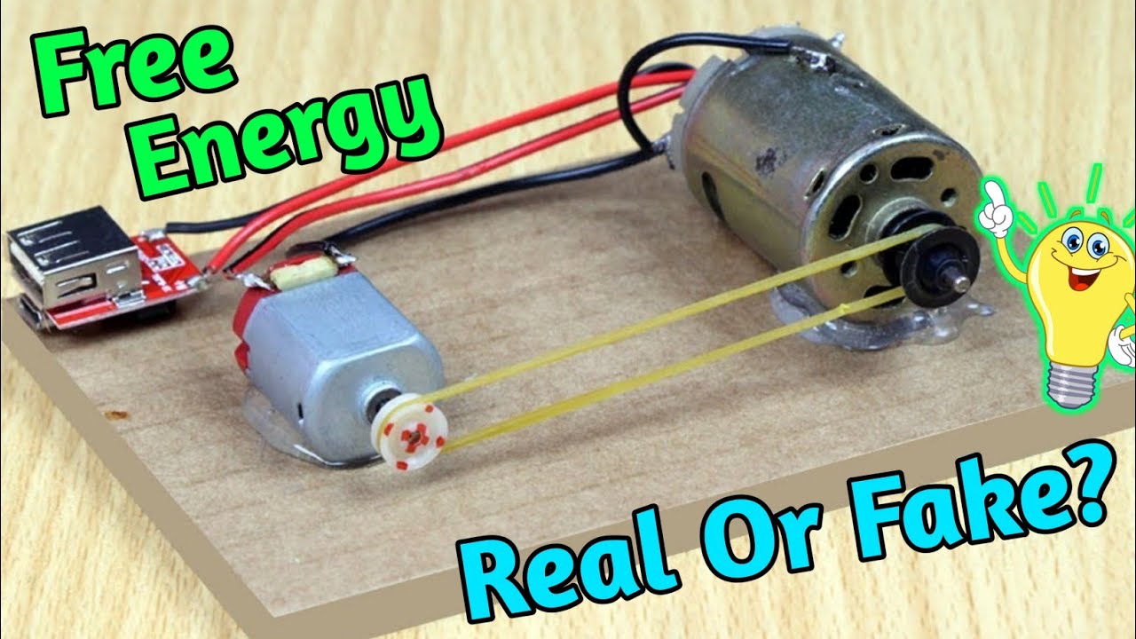 Free Energy Generator Real Or Fake ? Free Energy Generator With DC Motor