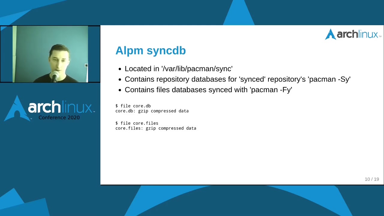Arch Conf 2020 pytestpacman generating test data for libalpm with