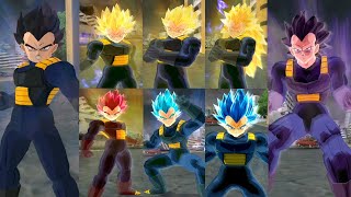 Vegeta Alternative Custome All Forms Ssj-Ssj3-Ssjbe-Hakai Dbz Budokai Tenkaichi 3 Mods