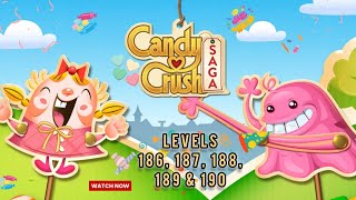 CRUSHING Candy Crush Saga Levels 186 to 190 | Subscribe for new levels | Candy Crush Lover Kutiepie screenshot 5