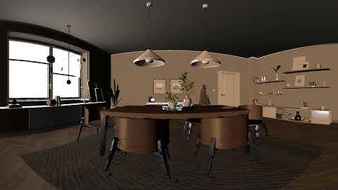 The 360 video with a synthesized intermediate view, based on stereo matching algorithm.