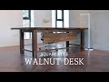 Squarerule furniture  making  a walnut desk