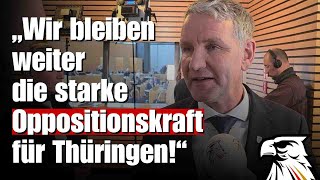 „Wir bleiben weiter die starke Oppositionskraft für Thüringen!“ | Björn Höcke (AfD-Thüringen)