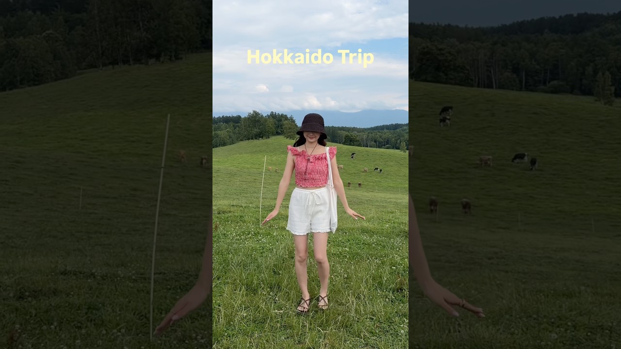 in 北海道🐮🪻☀️#北海道旅行 #旅行コーデ #夏コーデ