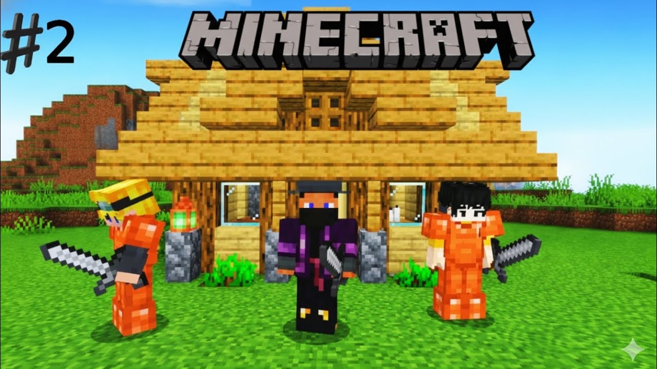 My friend enter in my world and build a house 😱 