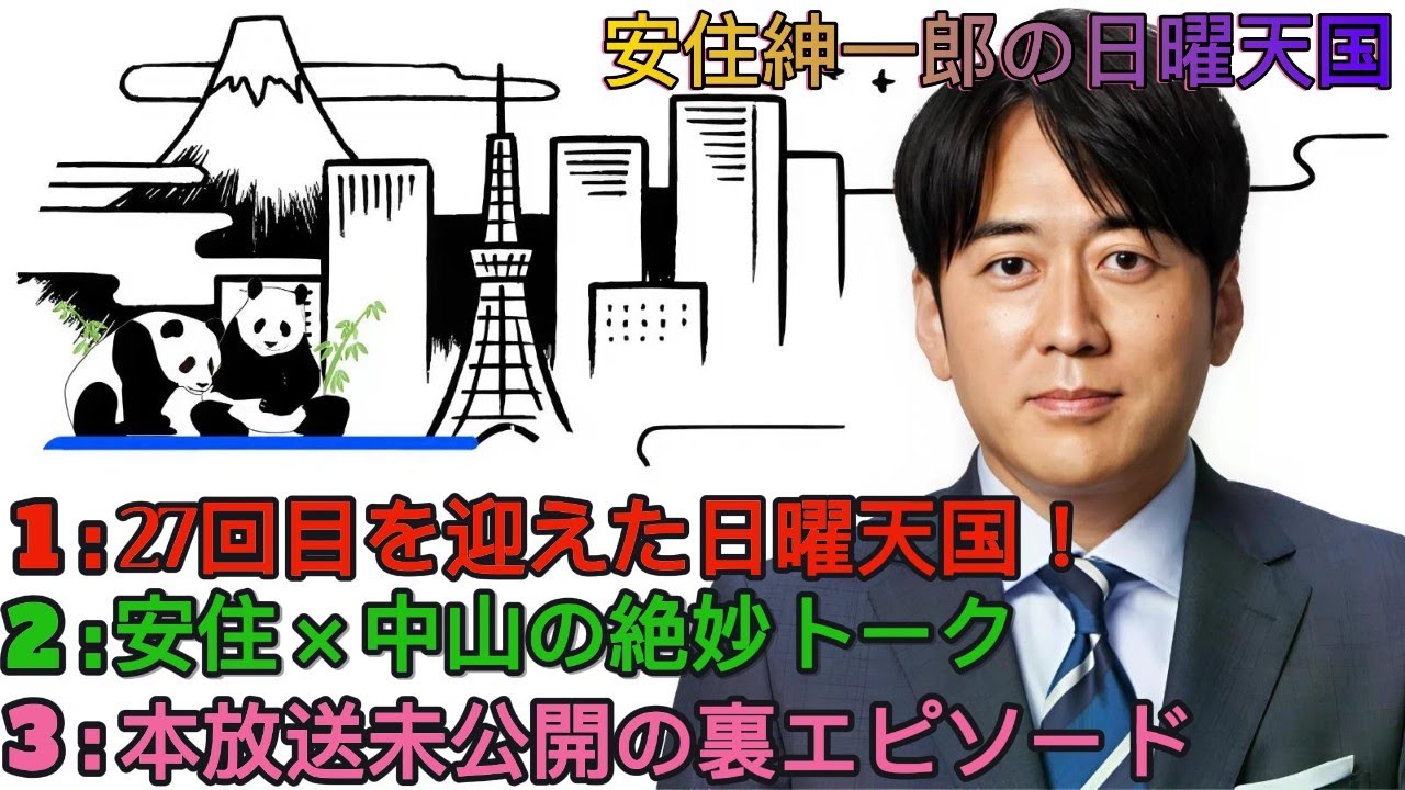 安住紳一郎の日曜天国｜第27回ポッドキャスト｜AD中山との和やかトークと朝の癒やし