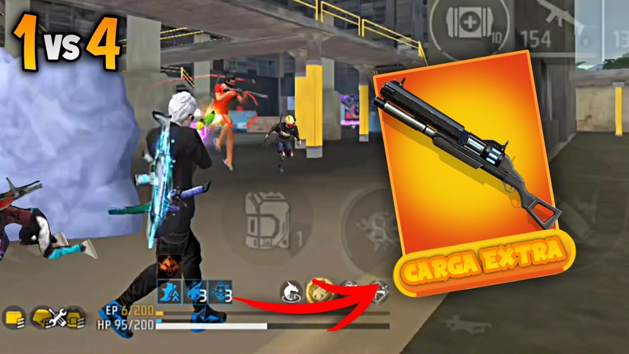 TENTEI JOGAR COM A CARGA EXTRA NO SOLO VS SQUAD!! DEU BOM?? RANQUEADA SOLO VS SQUAD FREE FIRE!!