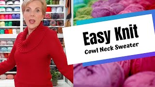 15. Easy Knit - Cowl Neck Sweater