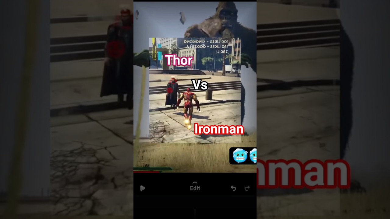 GTA 5: Ironman vs thor 🙀।Superhero mod । 